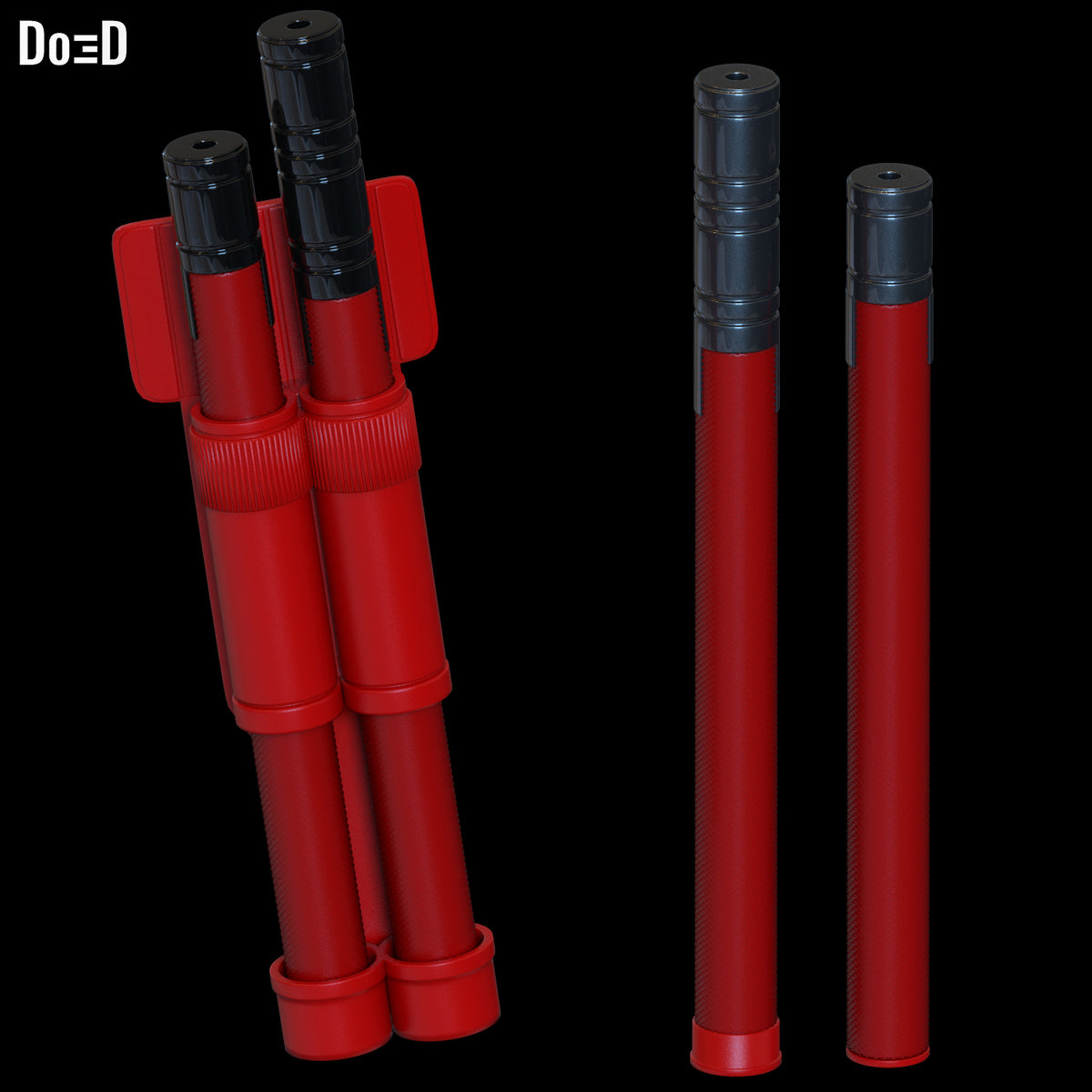 Daredevil Born Again Billy Clubs Batons Truncheons | 3D Printable Model #BA1773