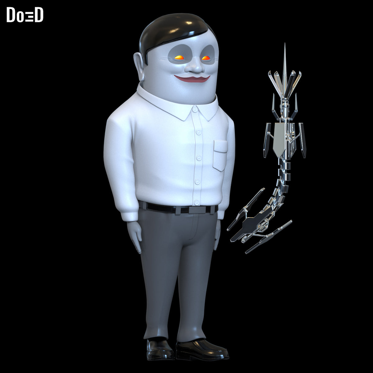 Serpoians Figure Dandadan Alien | 3D Printable Model STL File #SA243