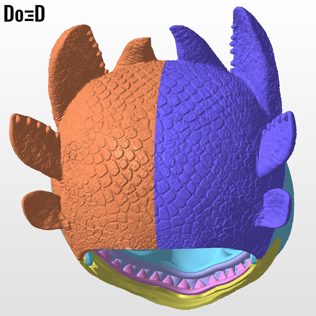 Toothless Helmet 2025 How to Train Your Dragon 3D Printable Model STL File #T381