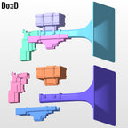Henry’s Tater Tot Gun Weapon Minecraft Movie 3D Model STL #HG29