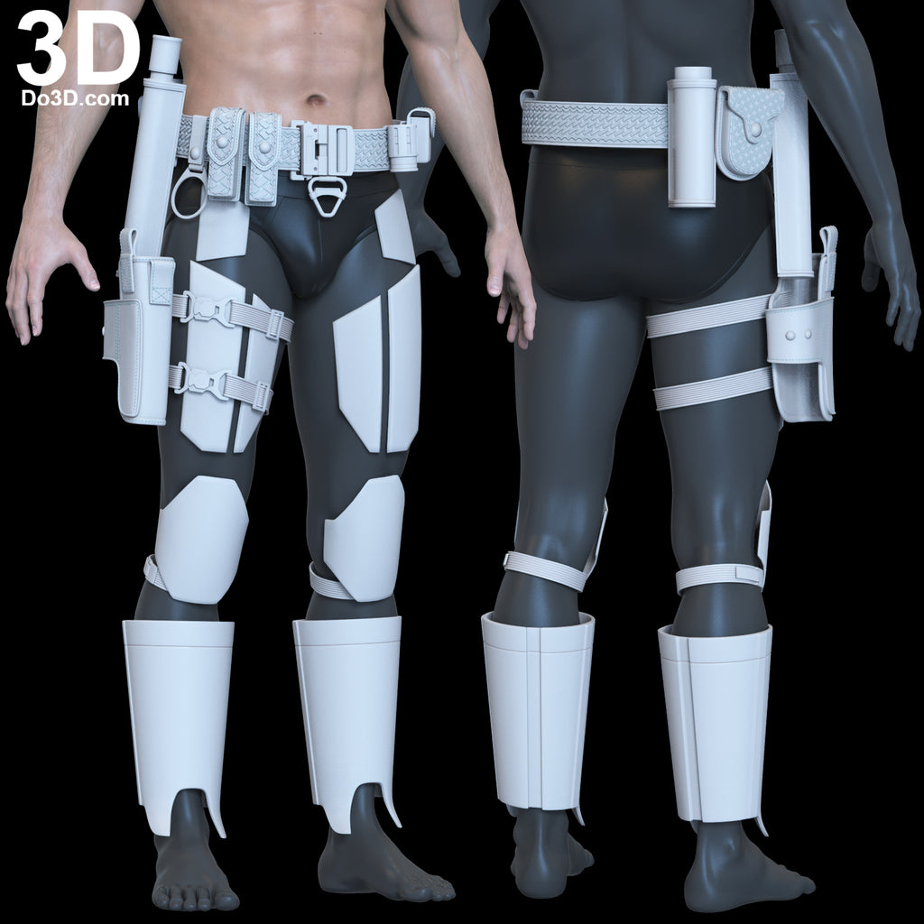 The Batman Lower Body, Leg Armors, Holster Utility Belt 3D Printable Model #TB68