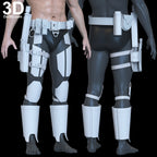 The Batman Lower Body, Leg Armors, Holster Utility Belt 3D Printable Model #TB68