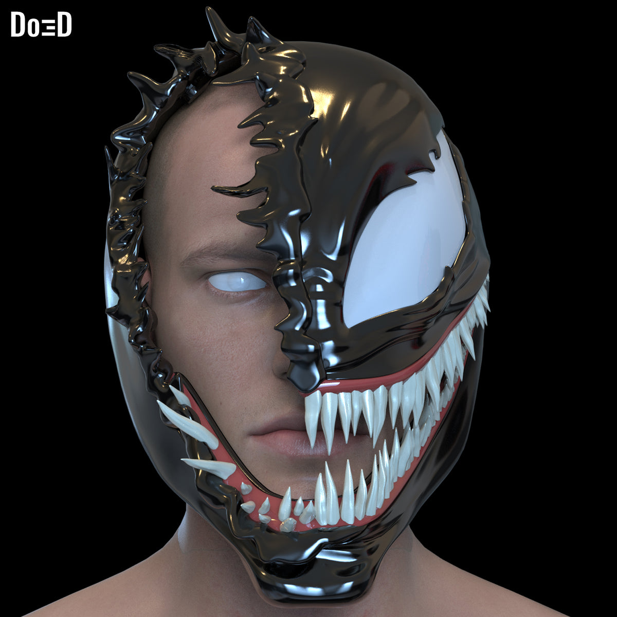 Swappable Venom Helmet Venomized Iron Man Spider-Man | 3D Printable Model #SV901