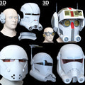 5 Helmet Bundle: Hunter, Echo, Wrecker, and Crosshair 3D Printable Model #BB283