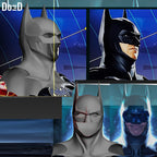 Batman 2023 Cowl Michael Keaton Helmet The Flash 3D Printable Model File STL #B1