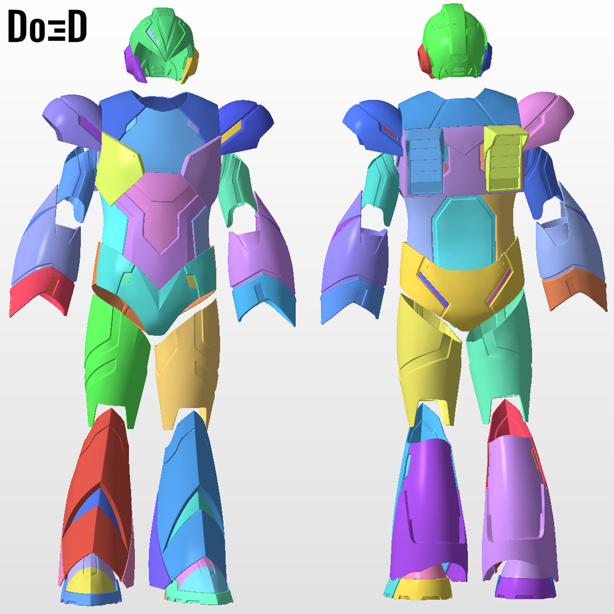 Mega Man X Armor Wearable Cosplay Prop Costume | 3D Model Project #5253