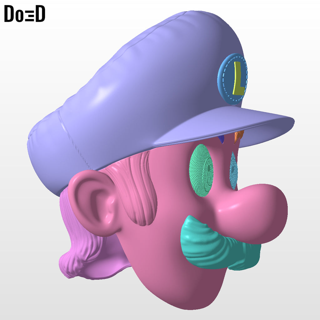 Bundle: Luigi Super Mario Helmet | 3D Printable Model #BSM89