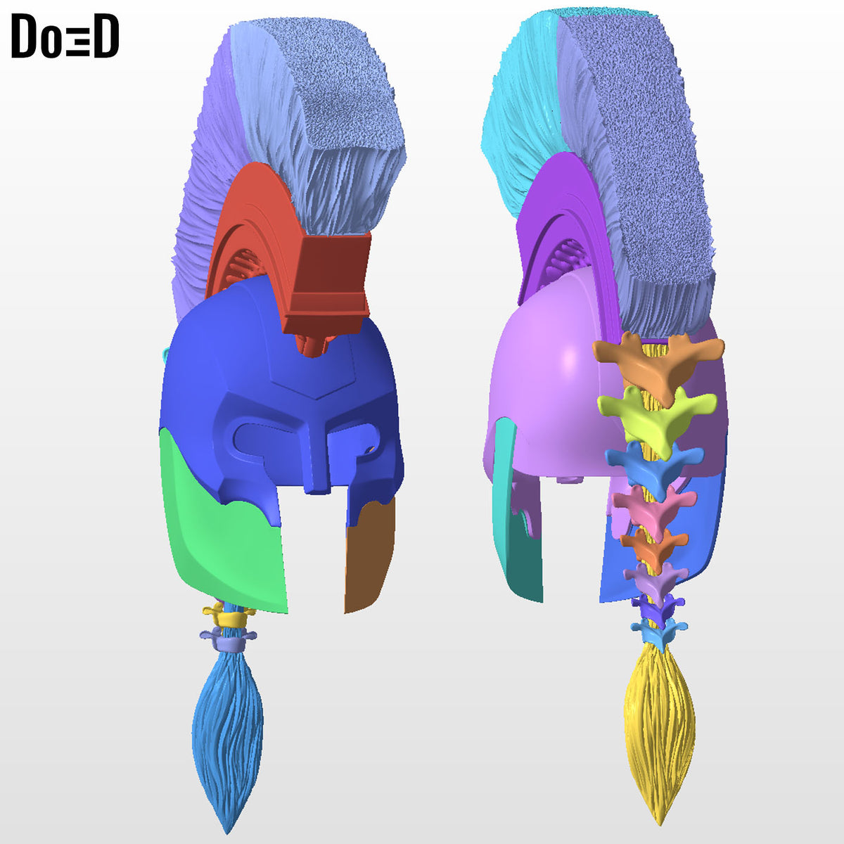 Agamemnon Full Suit: Helmet + Sword + Armors 3D Printable Model STL File #A735