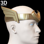 Kid Loki 2021 Crown Head Piece 3D Printable Model STL File #KD11