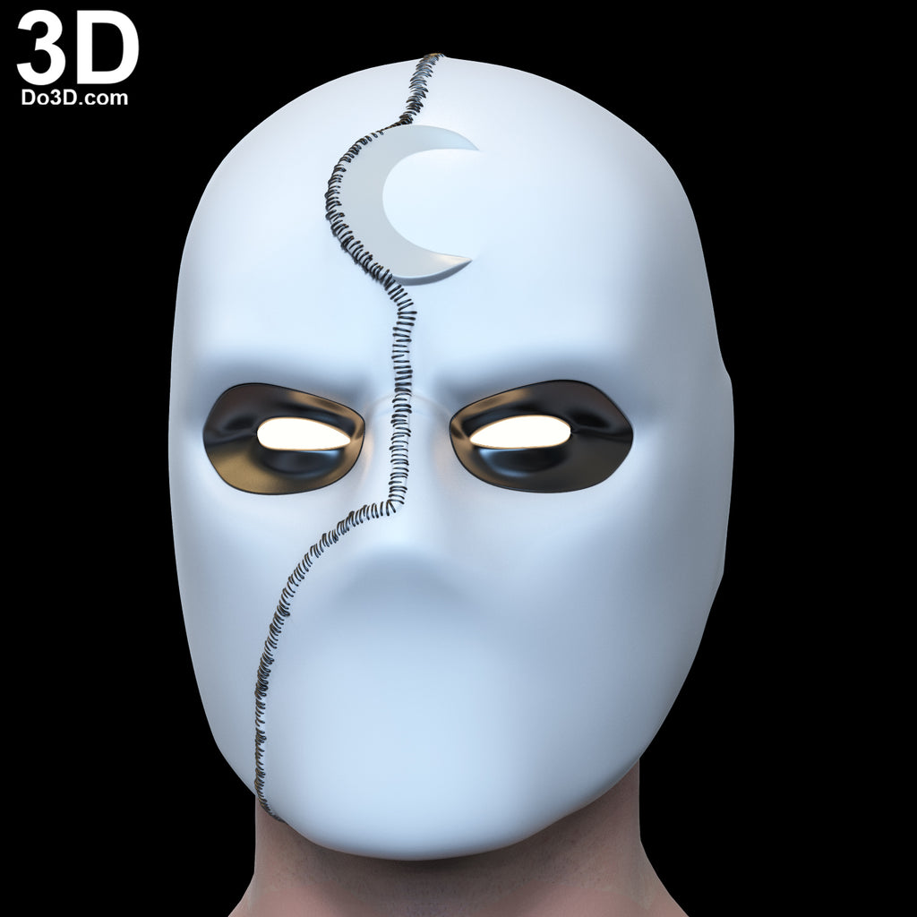 Mister Knight Variant Face Shell with Swappable Eyes 3D Printable Model #MS91