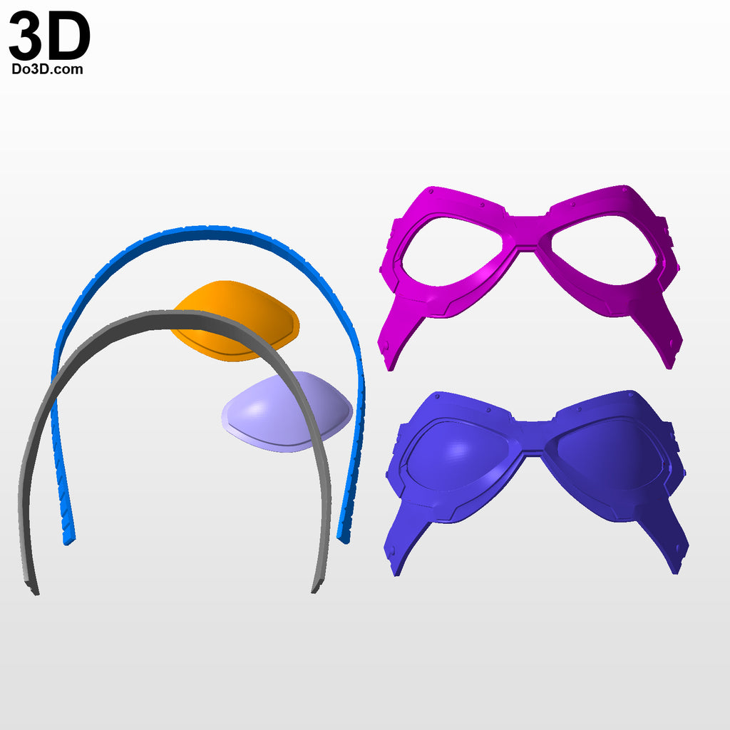 3D Print Model: Winter Soldier Bucky Goggles |  Print File Format: STL #N33