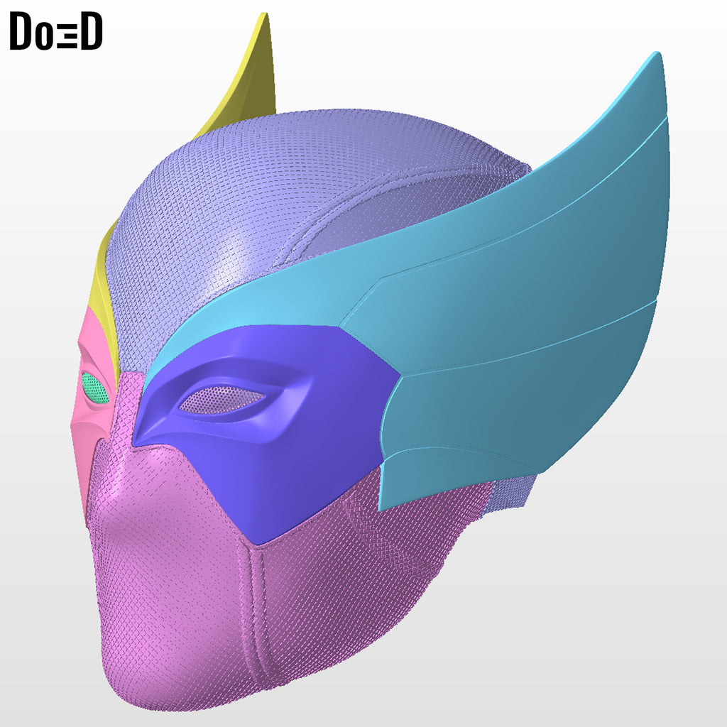 Wolverinepool Helmet | 3D Printable Model Print File STL #WP614