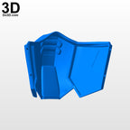 XXXG-01D Deathscythe Gundam Style Face Mask Covering | 3D Printable Model #F5