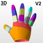Universal Iron Man Glove with Hinges for MK 2 ~ MK 45 | 3D Printable Model #N19