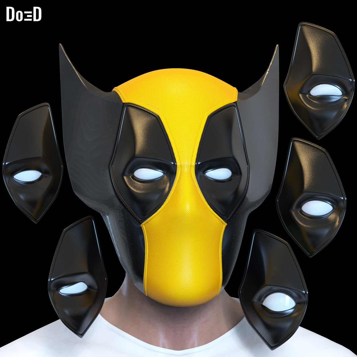 Poolverine helmet (Wolverine Deadpool Mashup) | 3D printable model file #WD192