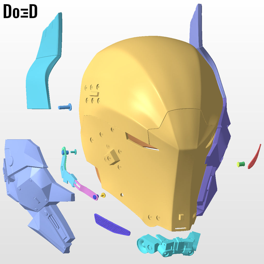 Arkham Knight Red Helmet | 3D Printable Model STL File #AKR4
