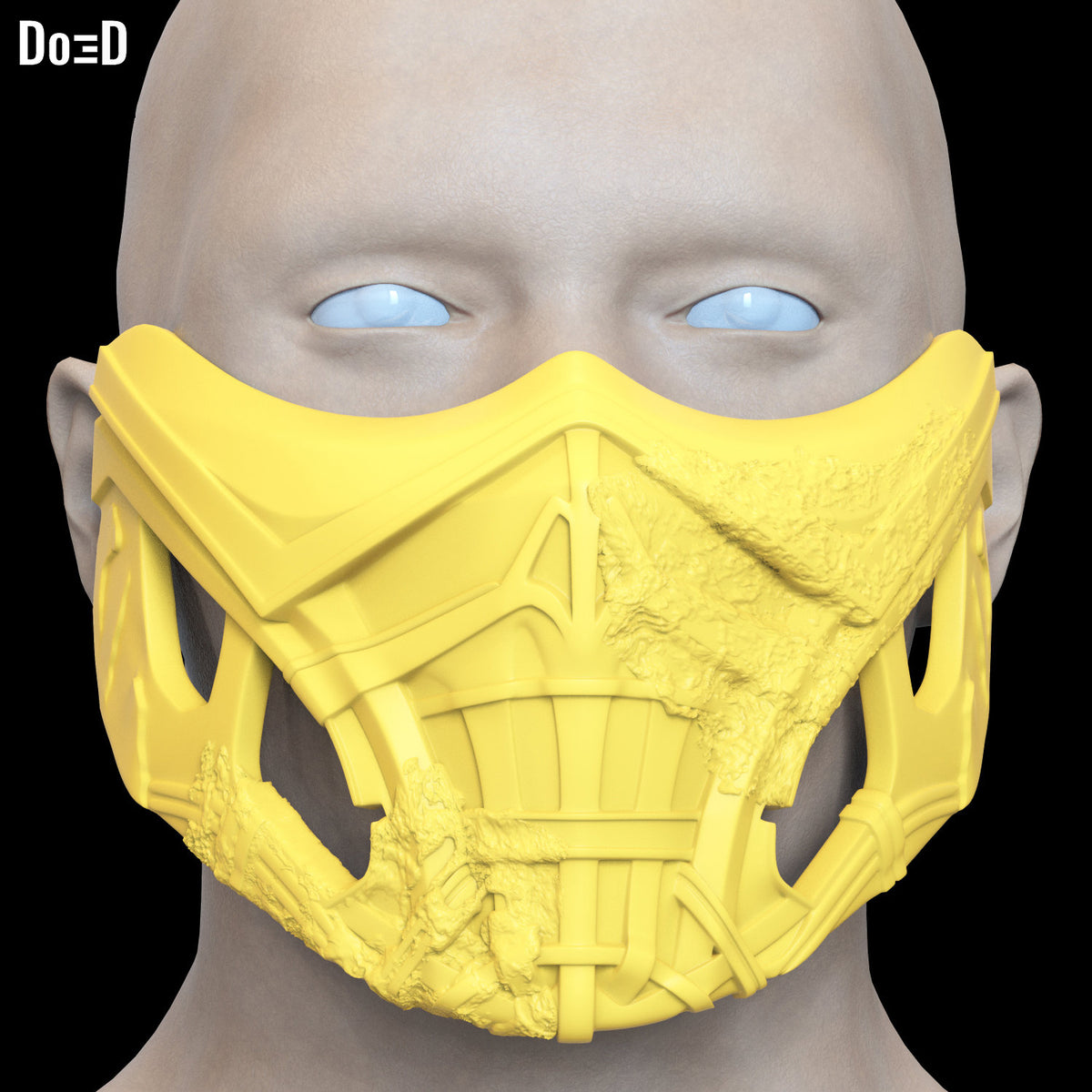 Mortal Kombat 2021 Scorpion Mask 3D Printable Model Print File STL #SC53
