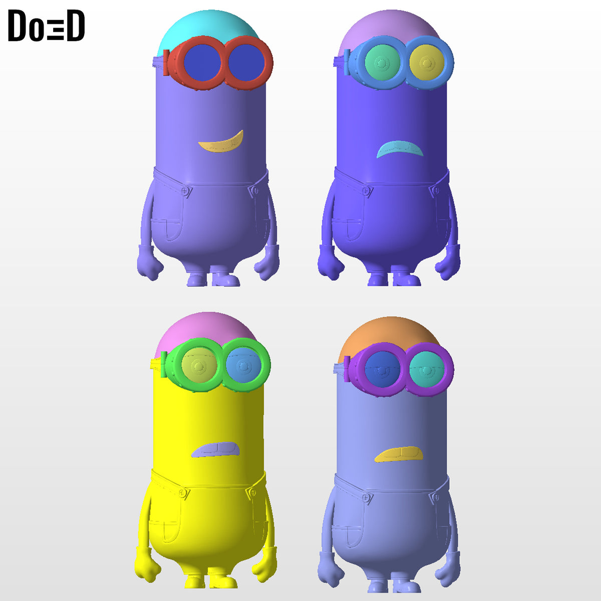 Kevin Minion Drink Container Soda Pop Cup Lid 3D Printable Model STL File #DC245