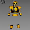 3D Printable Model: White and Gold Mighty Morphin Power Rangers MMPR STL #2352