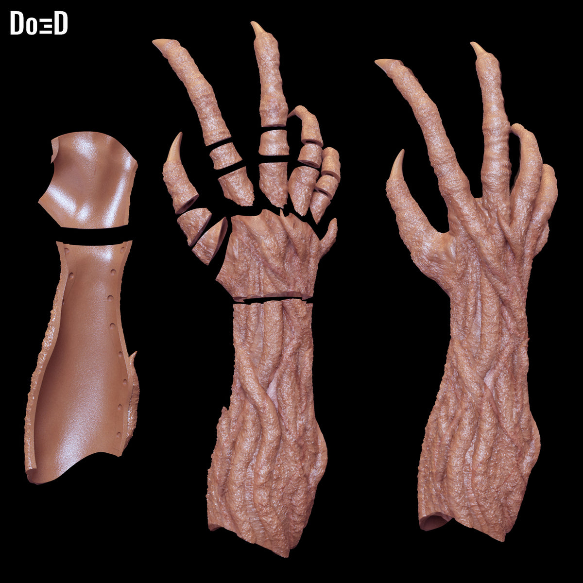 Vecna Gauntlet Stranger Things Wearable Hand 3D Printable Model STL File #VG261