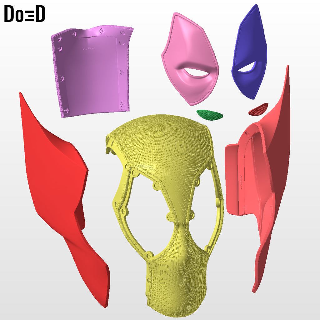 Poolverine helmet (Wolverine Deadpool Mashup) | 3D printable model file #WD192