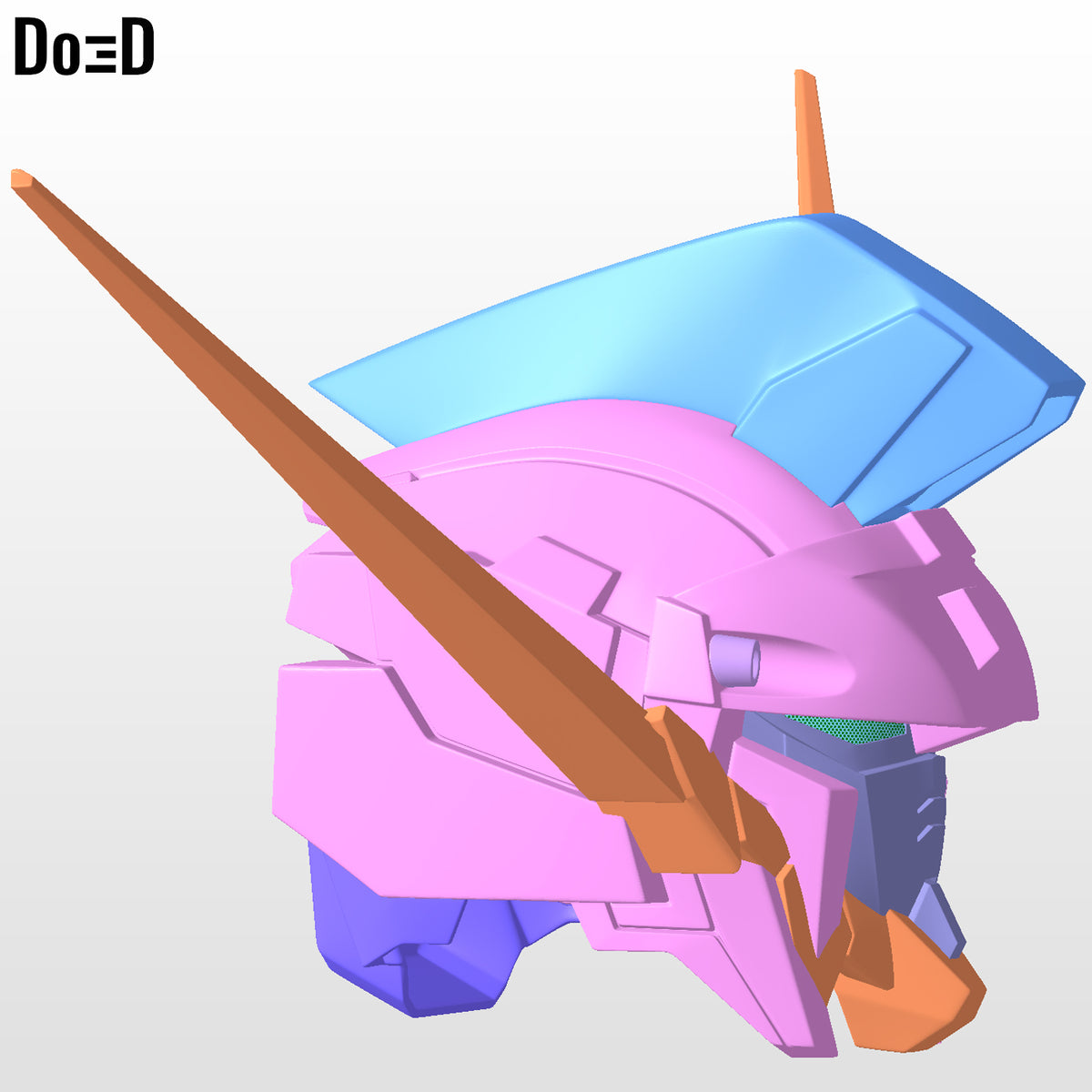 RX-0 Unicorn Gundam ユニコーン ガンダム  helmet | 3D Printable Model Print File #5248