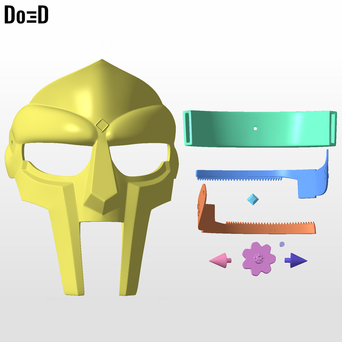 MF Doom Helmet DR. Doctor Doom Mask | 3D Printable Model Print File STL #MF92