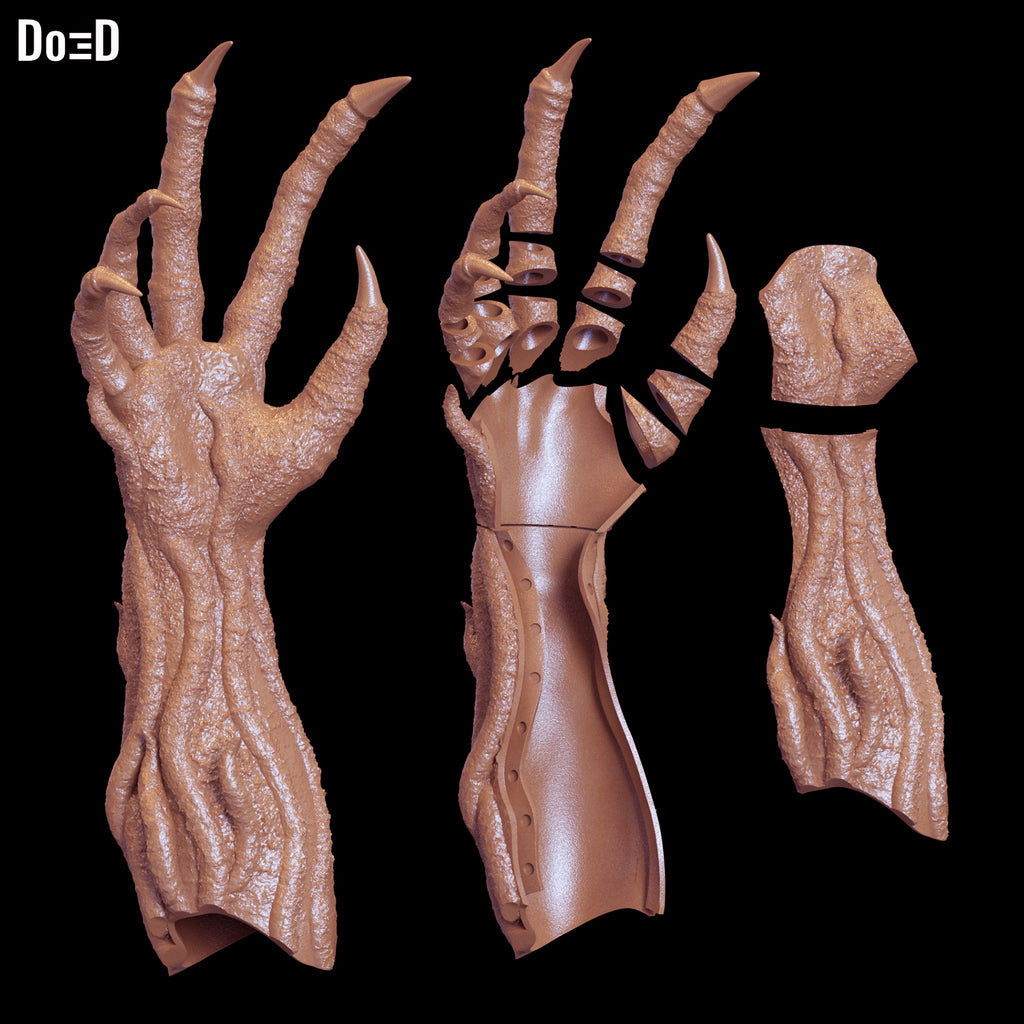 Vecna Gauntlet Stranger Things Wearable Hand 3D Printable Model STL File #VG261