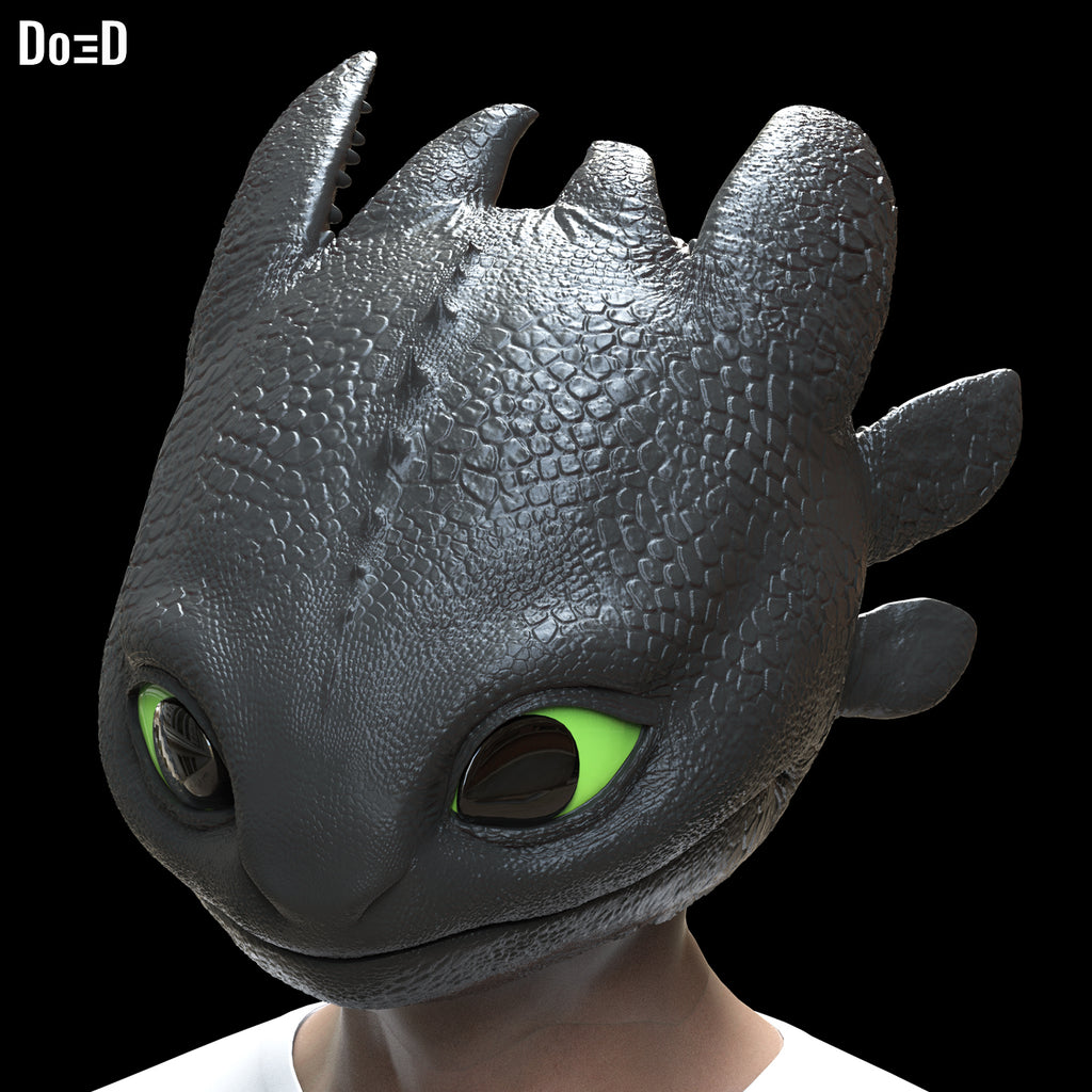 Toothless Helmet 2025 How to Train Your Dragon 3D Printable Model STL File #T381