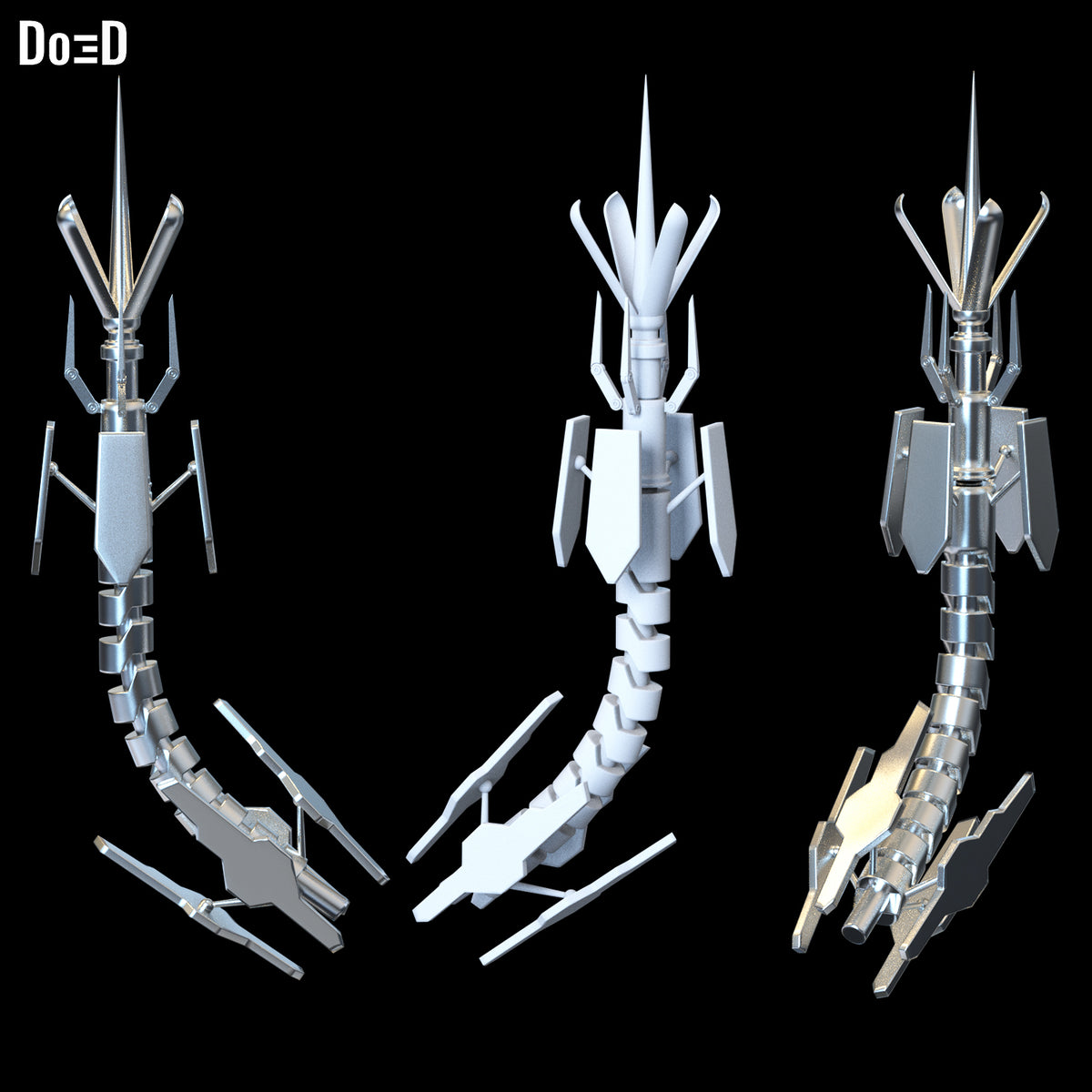 Serpoians Weapon Banana Cutter Dandadan Alien | 3D Printable Model STL #SB29