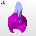 Chi-Chi Dragon Ball Helmet | 3D Model Project #5294