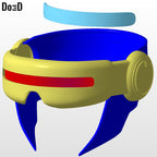 X-Men 97 Cyclops Visor and Back Helmet Cover | 3D Printable Model #C97