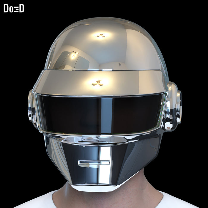 Daft Punk Silver / White Thomas Bangalter  Helmet | 3DPrintable Model STL #D444