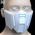 XXXG-01D Deathscythe Gundam Style Face Mask Covering | 3D Printable Model #F5