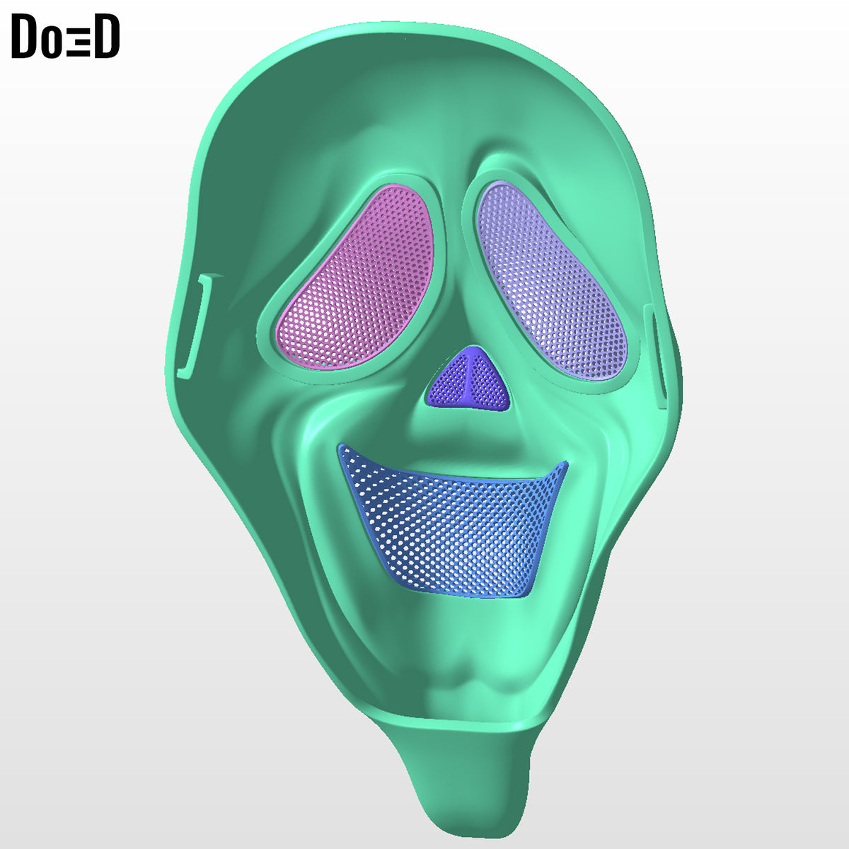 Wazzup Smiling Ghostface Mask Scary Movie High 3D Printable Model STL File #GFW1