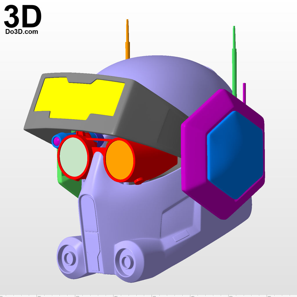 Tech Helmet Bad Batch 3D printable model print file STL#T88