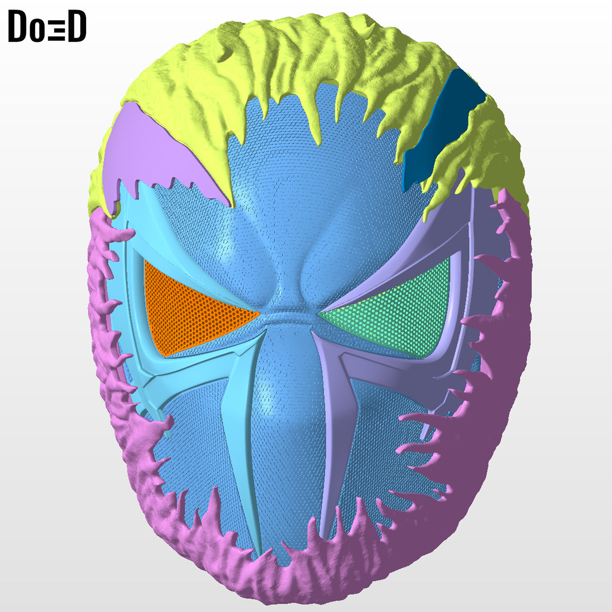 Venomized Spider-man 2099 Helmet Venom STL 3D Printable Model STL #VS2099