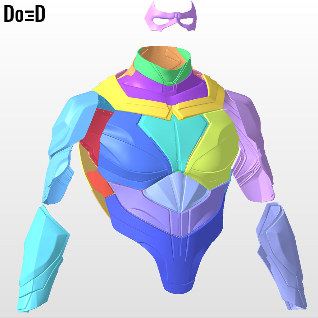 Nightwing Titans Upper Body Only | 3D Printable Model #NT4