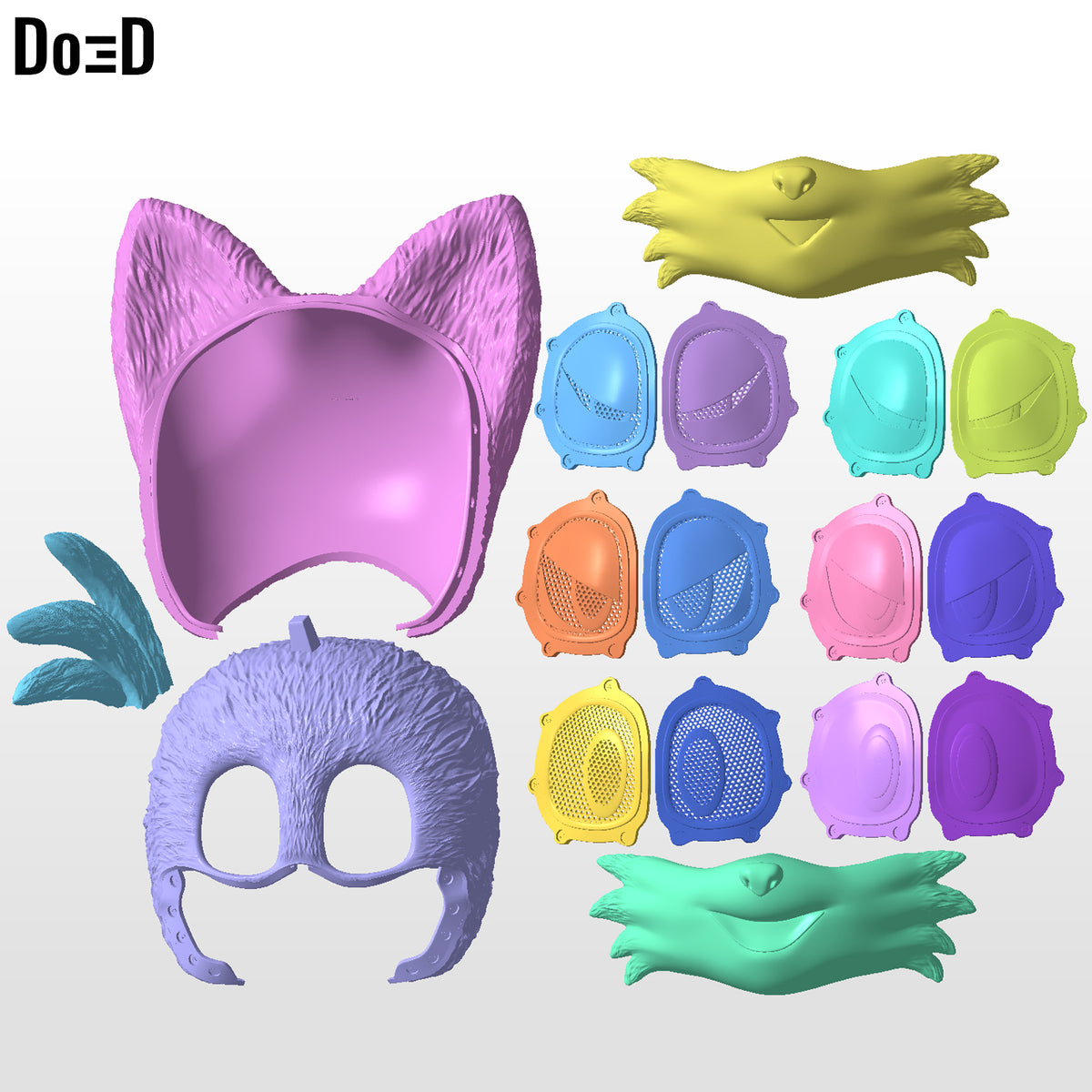 Tails Sonic 3 Helmet 3D Model STL File #T55