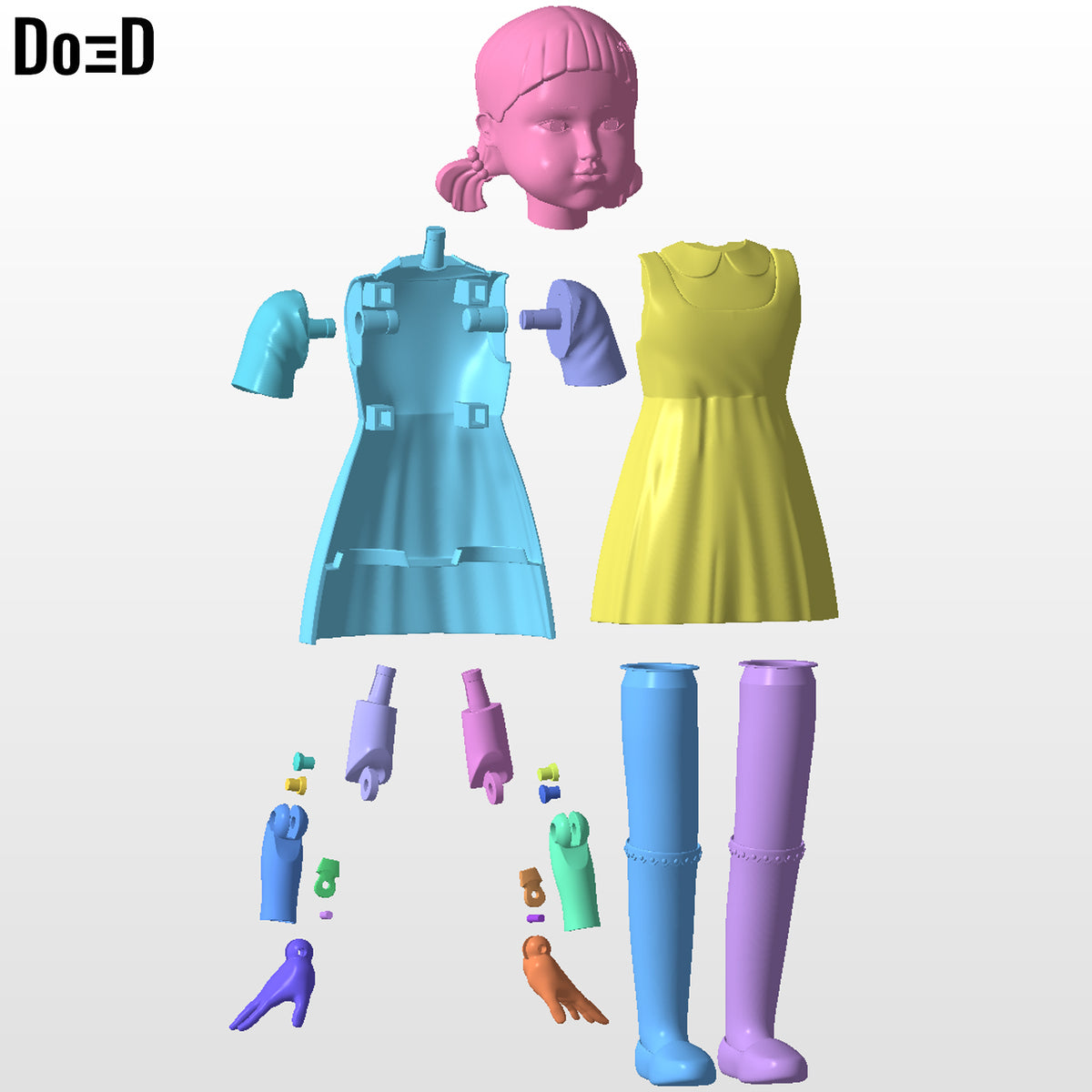 Young-hee The Doll Action Figure / Statue Squid Game 3D Model Print File #YH351
