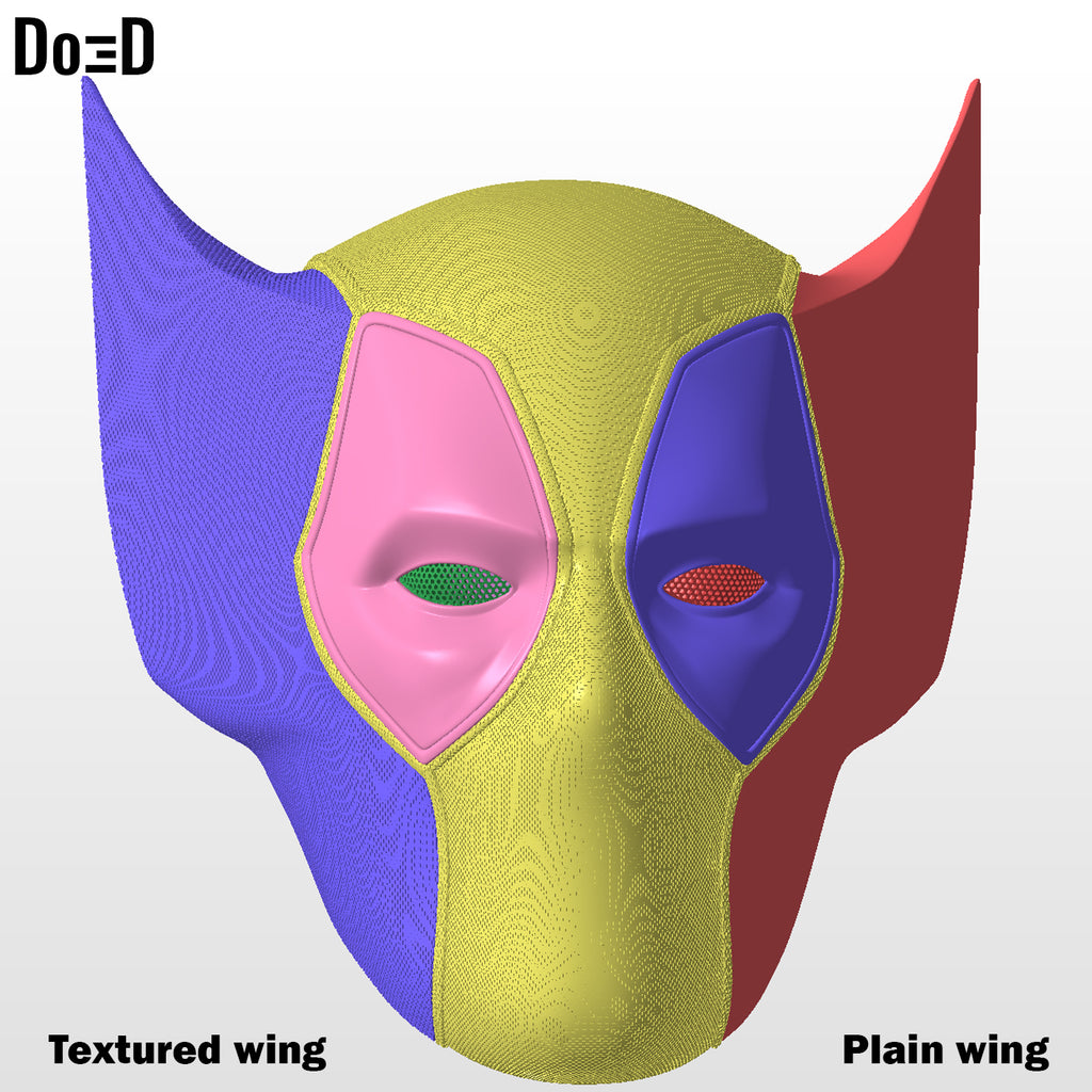 Poolverine helmet (Wolverine Deadpool Mashup) | 3D printable model file #WD192