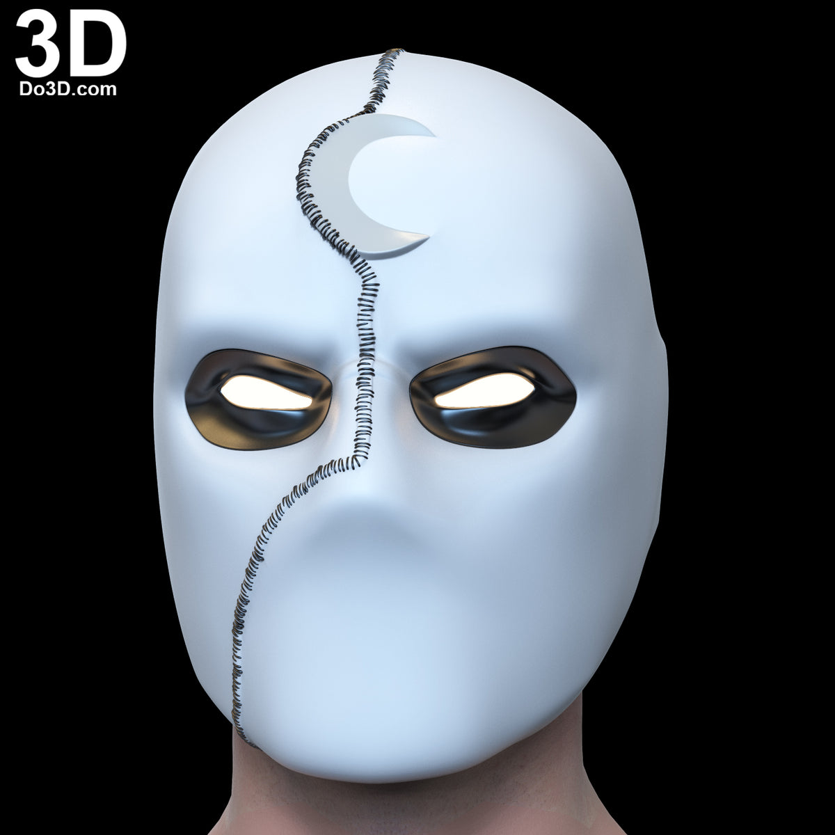 Mister Knight Variant Face Shell with Swappable Eyes 3D Printable Model #MS91