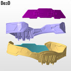 Namor Armor Set: Earring Nose Piercing Bicep Forearm Belt Shin 3D Model #N670