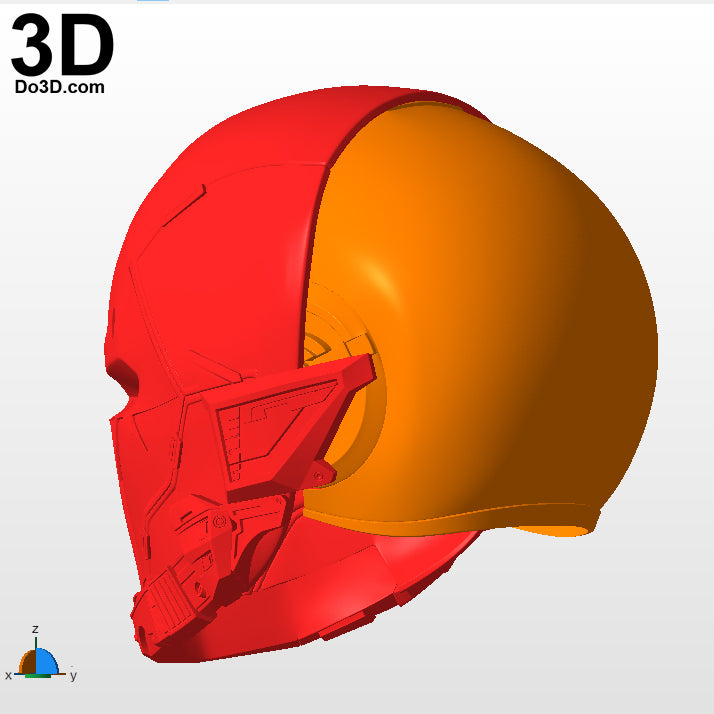 Red Hood Joker Variant Helmet Cowl | 3D Model Project #N02