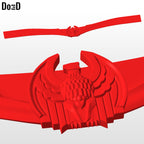 Homelander Shoulder Armor and Belt Buckle The Boys | 3D Printable Model STL #H97