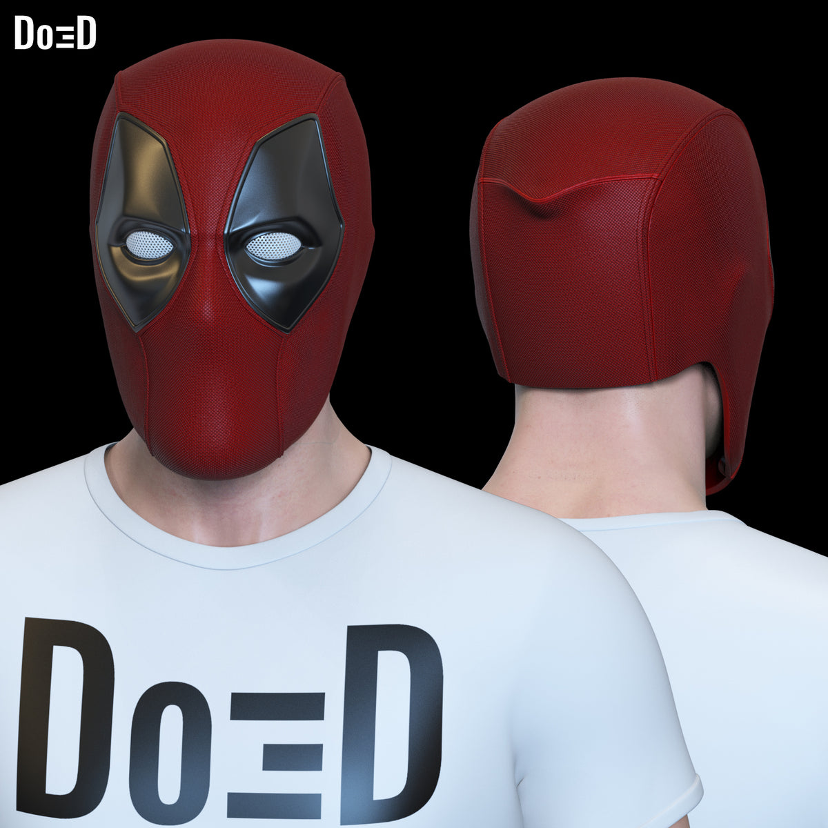 Deadpool helmet with swappable eyes Includes Wolverine Style | 3D Model #WD805