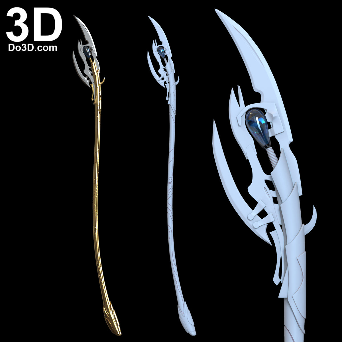 3D Printable Model: Loki Chitauri Scepter Staff Weapon | File Format: STL #2462