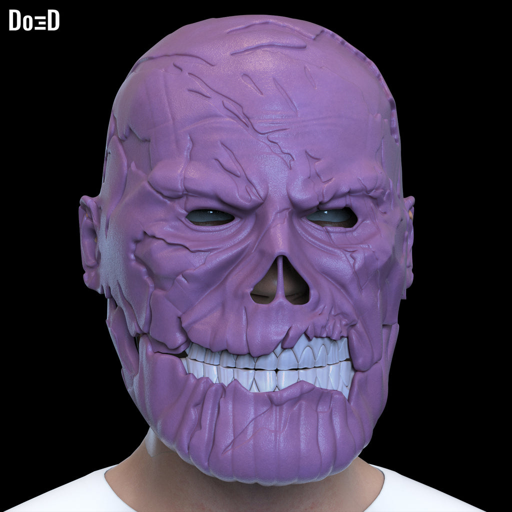 Zombie Thanos Helmet with Movable Jaw Do3D Concept | 3D Printable #Z5832