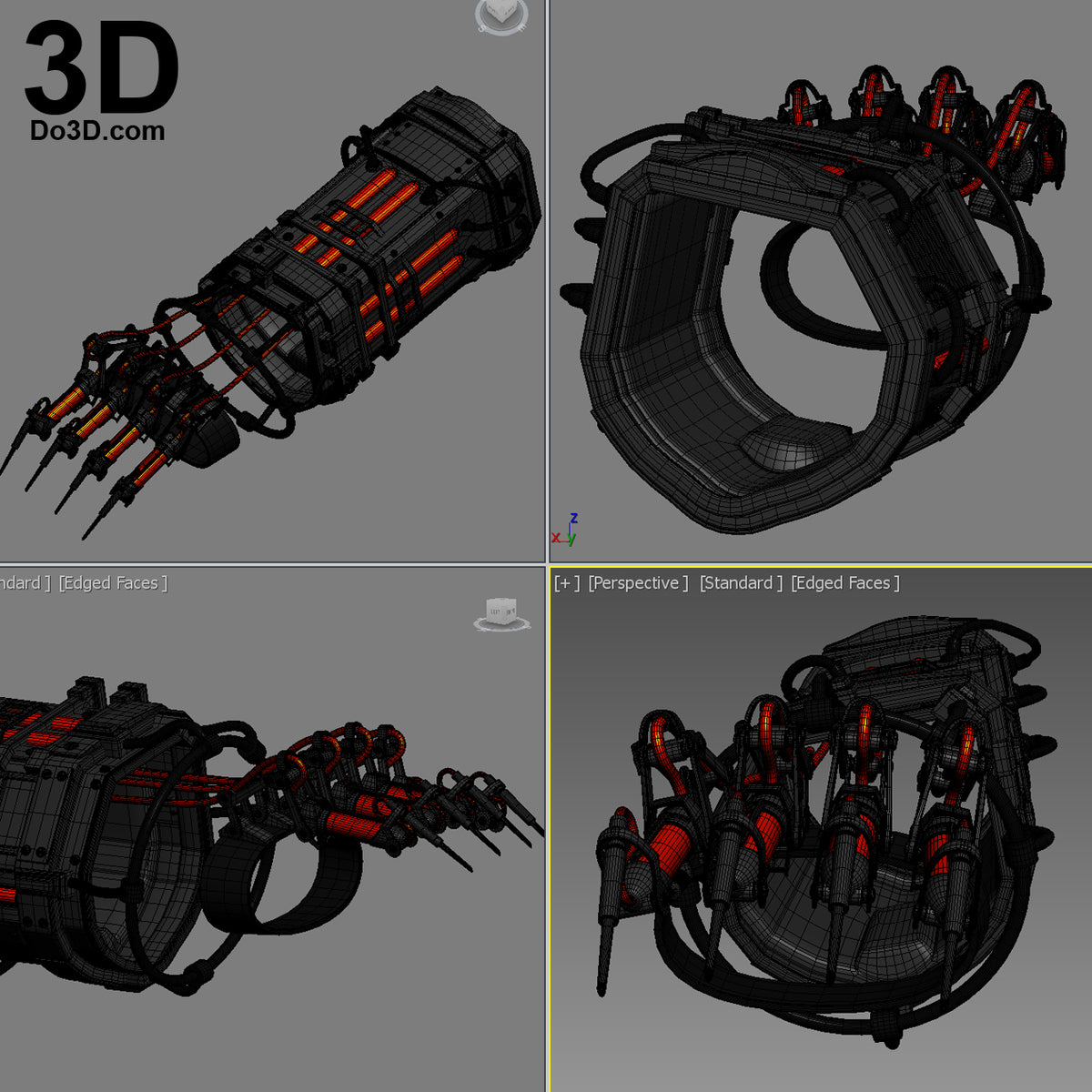 Scarecrow Gauntlet Arkham Knight | 3D Model Project #2575