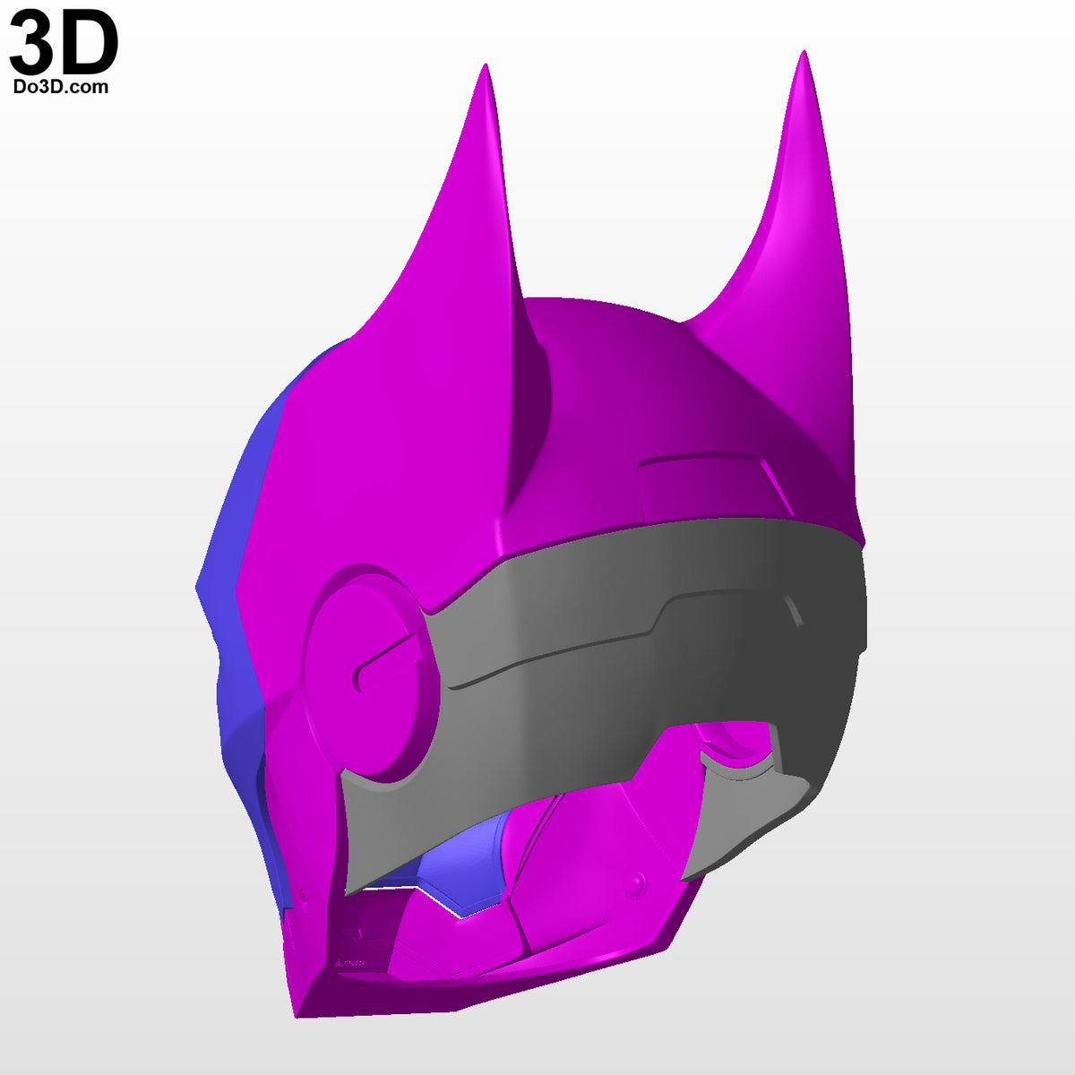 Ironbat Helmet Iron Man and Batman What If Iron Bat 3D Printable Model STL #IB19